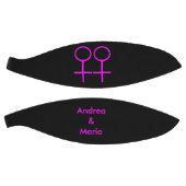 Lesbian Lovers Personalized Basketball Mini Basketbal (Panelen)