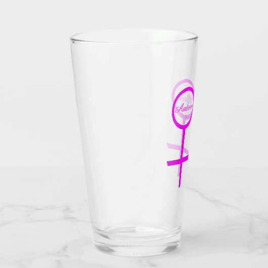 Lesbian Lovers Personalized Glas (Rechts)