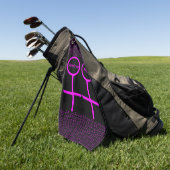 Lesbian Lovers Personalized Golf Towel Golfhanddoek (Groen)