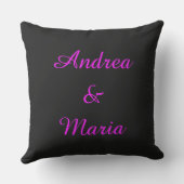 Lesbian Lovers Personalized Outdoor Pillow Buitenkussen (Achterkant)