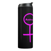 Lesbian Lovers Personalized Tumbler Thermosbeker (Gedraaid links)