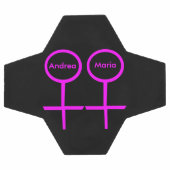 Lesbian Lovers Personalized Voetbal (Enkel)