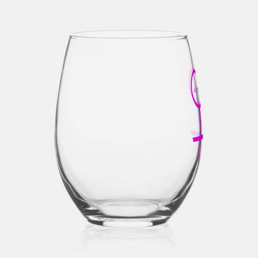 Lesbian Lovers Personalized Wijnglas Zonder Voet (Rechts)