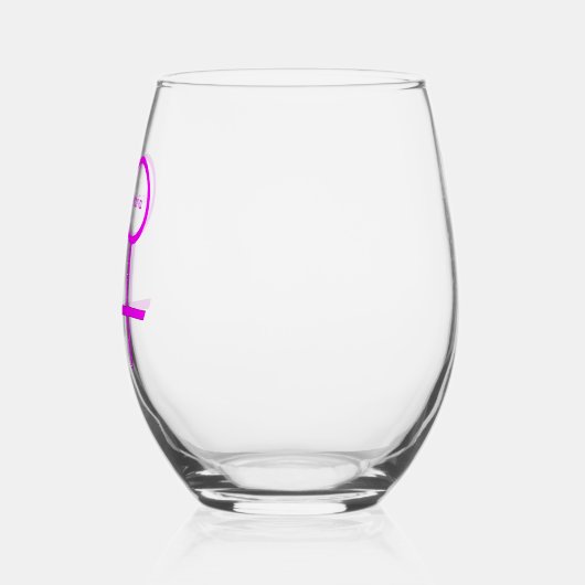 Lesbian Lovers Personalized Wijnglas Zonder Voet (Links)
