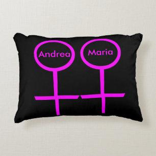 Lesbian Lovers Pillow Accent Kussen