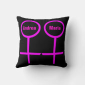 Lesbian Lovers  Pillow Kussen (Achterkant)