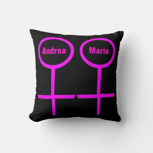 Lesbian Lovers  Pillow Kussen (Voorkant)