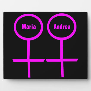 Lesbian Lovers Plaque Fotoplaat