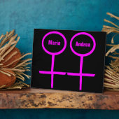 Lesbian Lovers  Plaque Fotoplaat (Zijkant)