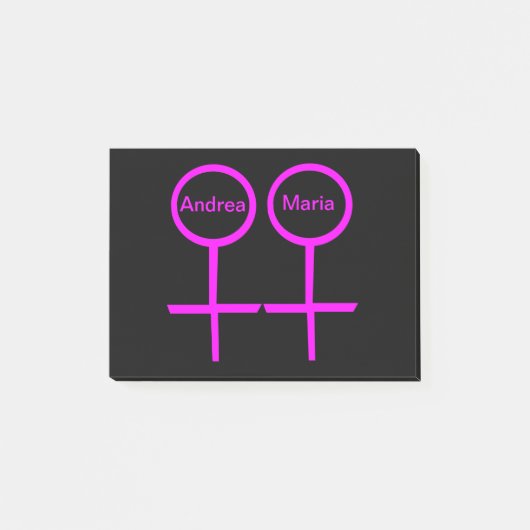 Lesbian Lovers  Post it notes Pad (Voorkant)