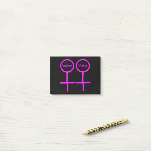 Lesbian Lovers Post it notes Pad (Op bureau)