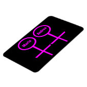 Lesbian Lovers  Premium Magnet Magneet (Linkerzijde)