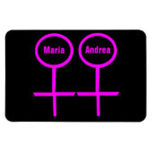 Lesbian Lovers  Premium Magnet Magneet (Horizontaal)