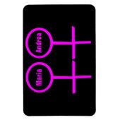 Lesbian Lovers  Premium Magnet Magneet (Verticaal)