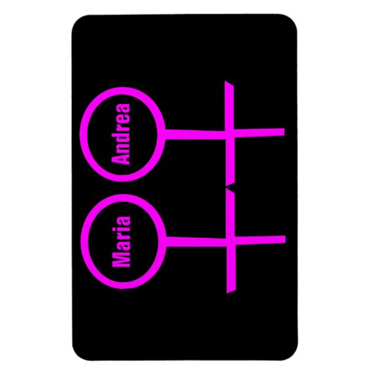 Lesbian Lovers  Premium Magnet Magneet (Verticaal)