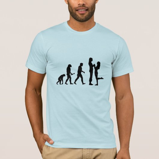 Lesbian Marriage Evolution T-shirt (Voorkant)