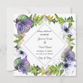 Lesbian Paars Clematis en Leaves (Voorkant)