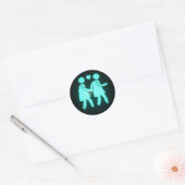 Lesbian Pedestrian Signal Sticker (Envelop)