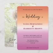 Lesbian Photo Wedding Kaart (Voorkant / Achterkant)