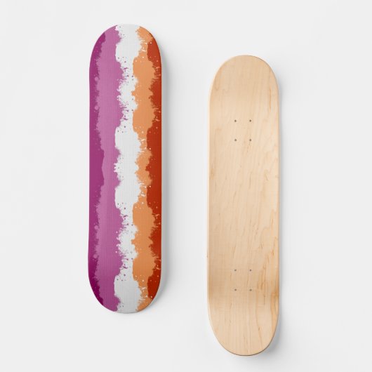 Lesbian Pride Abstrakt Persoonlijk Skateboard (Voorkant)