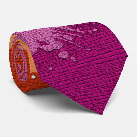 Lesbian Pride Abstrakt Stropdas (Opgerold)