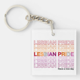 Lesbian Pride Acryl Sleutelhanger