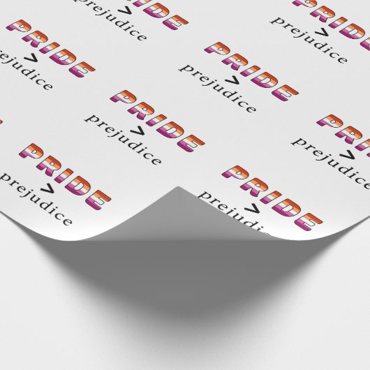 Lesbian Pride and Prejudice  Cadeaupapier (Hoek)