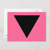 Lesbian Pride Black Triangle Briefkaart (Voorkant / Achterkant)
