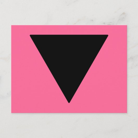 Lesbian Pride Black Triangle Briefkaart (Voorkant)