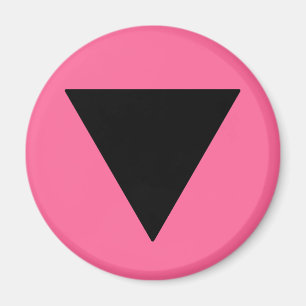 Lesbian Pride Black Triangle Magneet