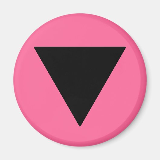 Lesbian Pride Black Triangle Magneet (Voorkant)