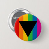 Lesbian Pride Black Triangle Ronde Button 5,7 Cm (Voorkant /achterkant)