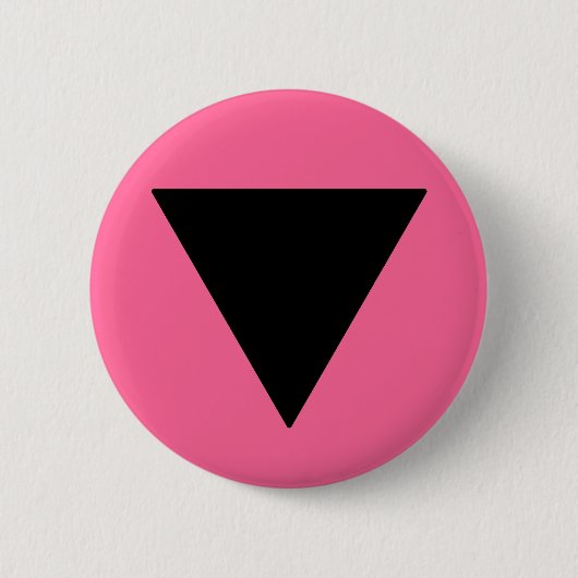 Lesbian Pride Black Triangle Ronde Button 5,7 Cm (Voorkant)