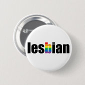 Lesbian Pride Button (Voorkant /achterkant)