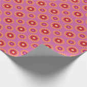 Lesbian pride colors / pink flower cadeaupapier (Hoek)