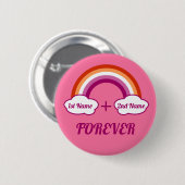 Lesbian pride Design/a koppel Ronde Button 5,7 Cm (Voorkant /achterkant)