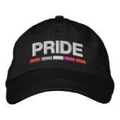 Lesbian Pride Embroided Baseball Pet (Voorkant)