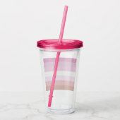 Lesbian Pride Flag Acryl Drinkbeker (Achterkant)