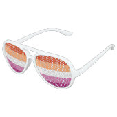 Lesbian Pride Flag Aviator Zonnebril (Gekanteld)