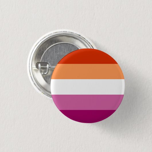 Lesbian Pride Flag Badge Ronde Button 3,2 Cm (Voorkant /achterkant)