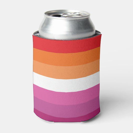 Lesbian Pride Flag Blikjeskoeler (Blikje Voorkant)