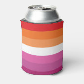 Lesbian Pride Flag Blikjeskoeler (Blikje Achterkant)