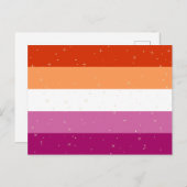 Lesbian Pride Flag Briefkaart (Voorkant / Achterkant)