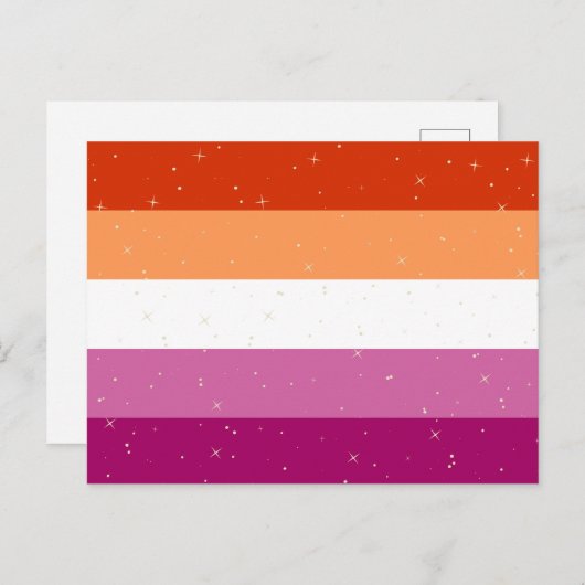 Lesbian Pride Flag Briefkaart (Voorkant / Achterkant)