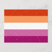 Lesbian Pride Flag Briefkaart (Voorkant)