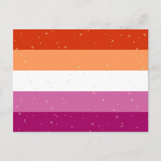 Lesbian Pride Flag Briefkaart (Voorkant)