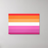 Lesbian Pride Flag Canvas Afdruk (Voorkant)