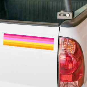 Lesbian Pride Flag (Dawn) Bumpersticker