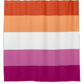 Lesbian Pride Flag Douchegordijn (Voorkant)