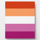 Lesbian Pride Flag Fotoplaat (Voorkant)